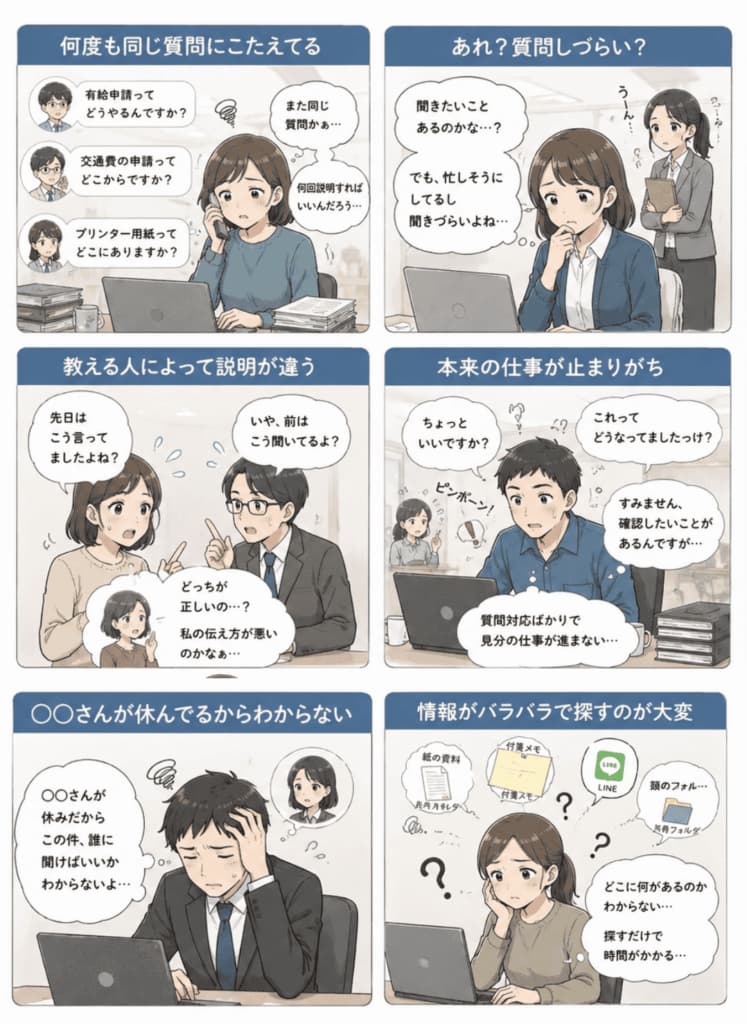 新人教育やオンボーディングで増えやすい従業員側の負担